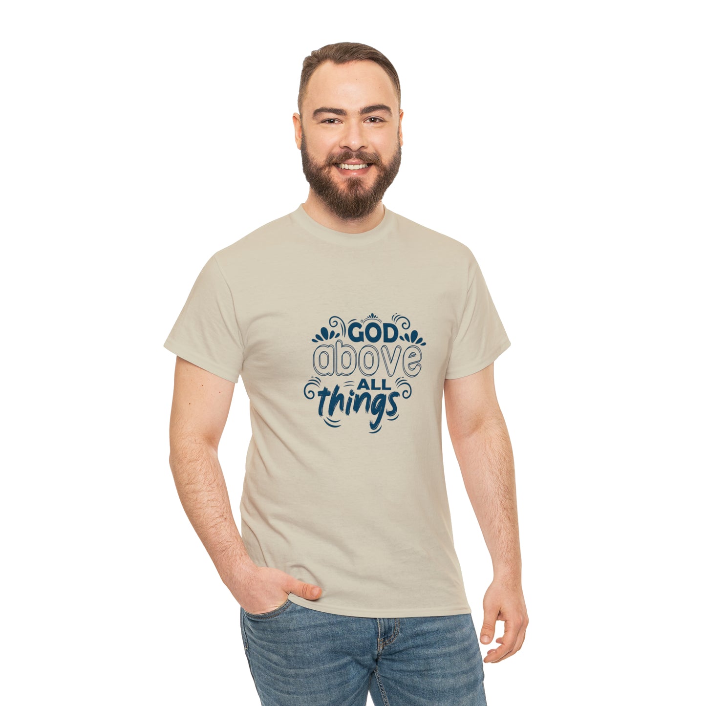 God Above All Things  Unisex Heavy Cotton Tee