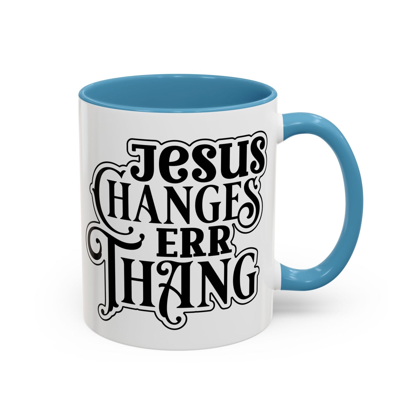 Inspirational Coffee Accent Mug - "He Changes Err Thang" - Perfect for Devotion and Gifts