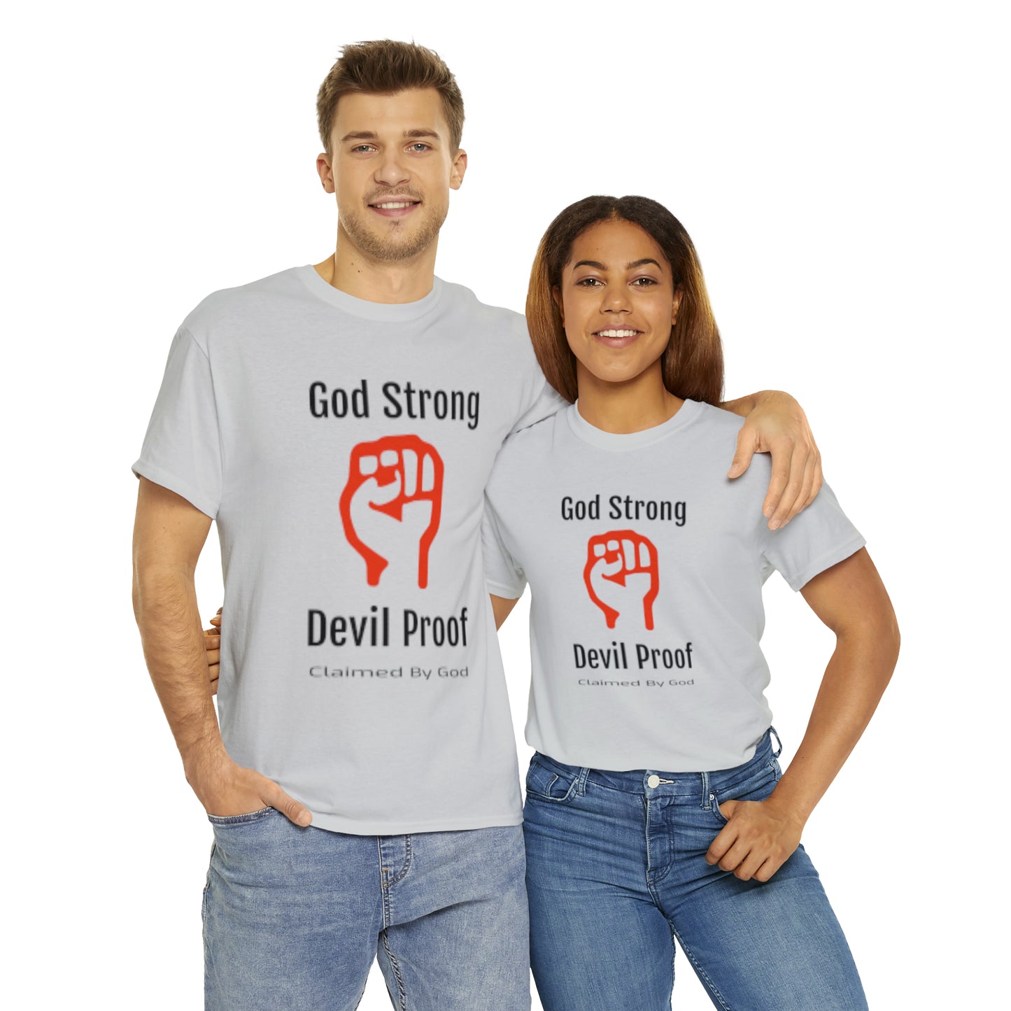 God Strong Devil Proof Unisex Heavy Cotton Tee