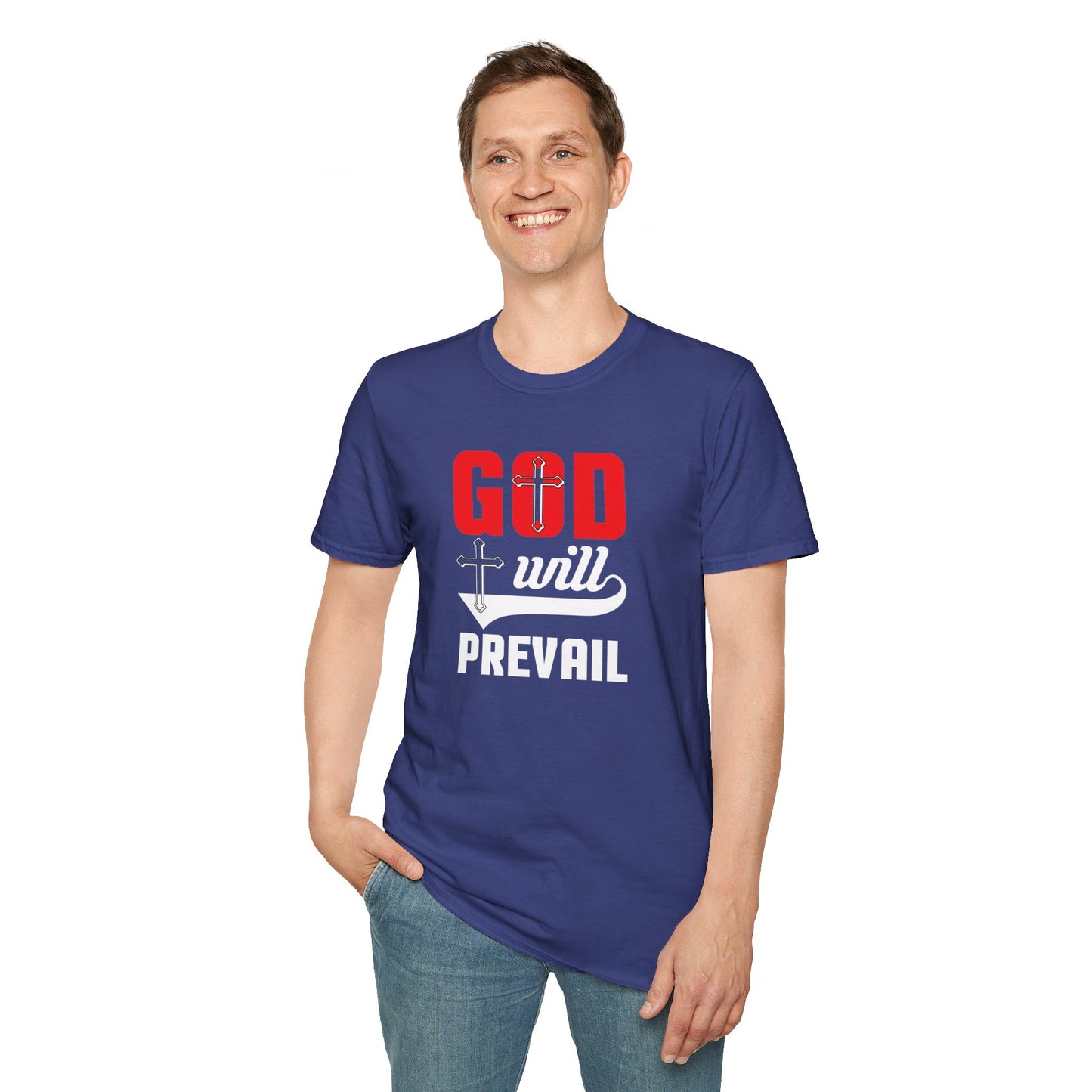 God Will Prevail Christian Unisex T-shirt