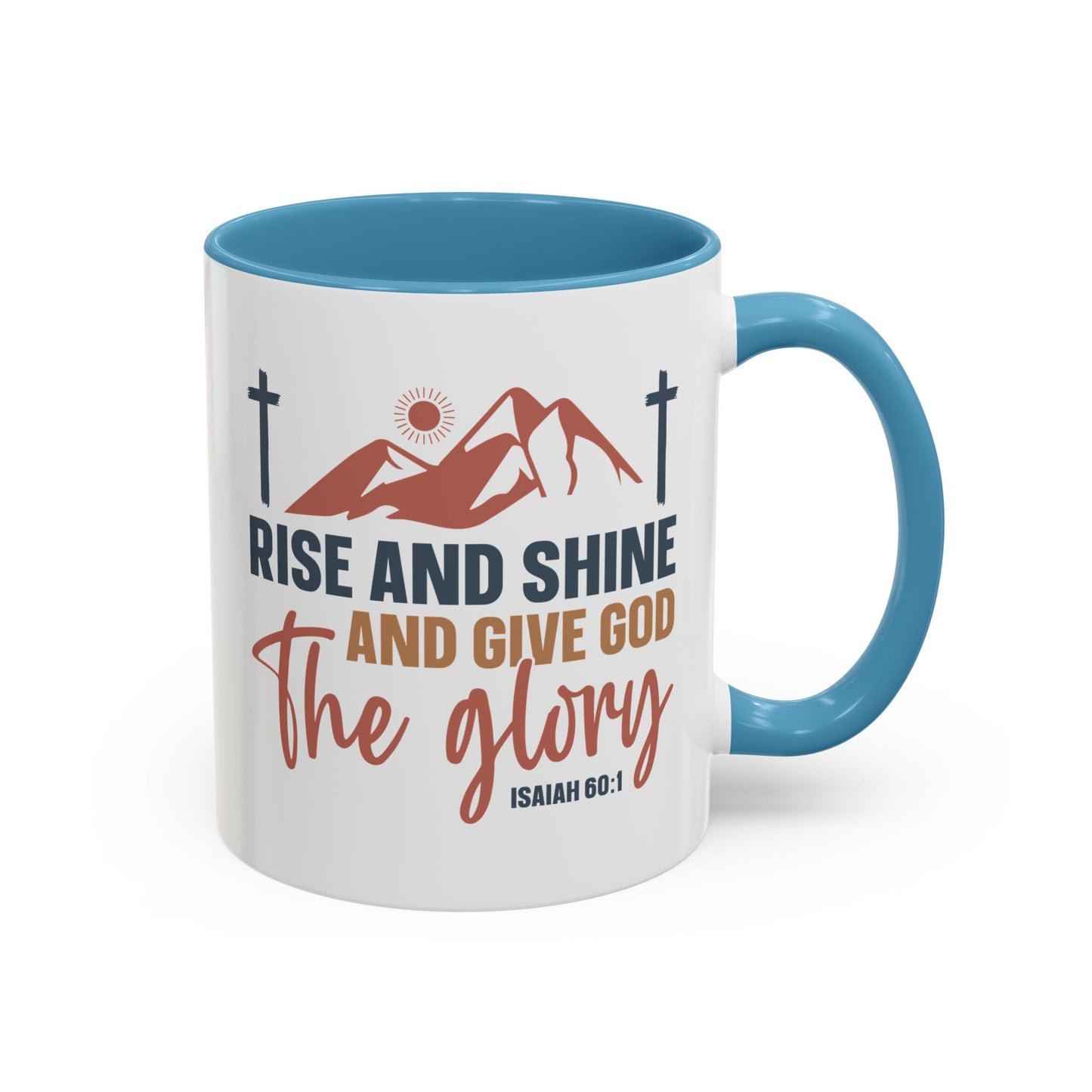 Christian Ceramic Mug - Give Him The Glory Accent Coffee Mug (11, 15oz)