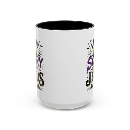 Coffee Mug — “Life Is Scary Without Jesus” Halloween Christian Accent Mug (11/15oz)