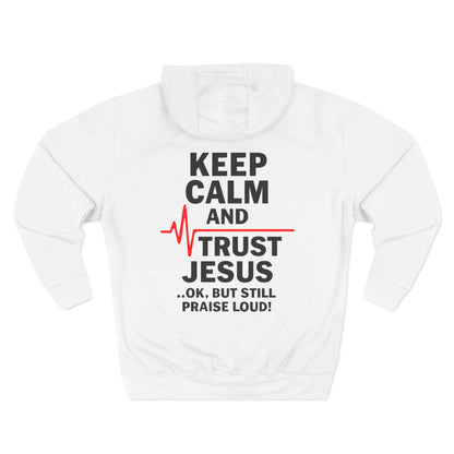 Keep Calm Trust Him Unisex Hoodie | Faith Sweatshirt, Christian Apparel, Inspirational Gift, Religious Hoodie, Bible Verse Clothing