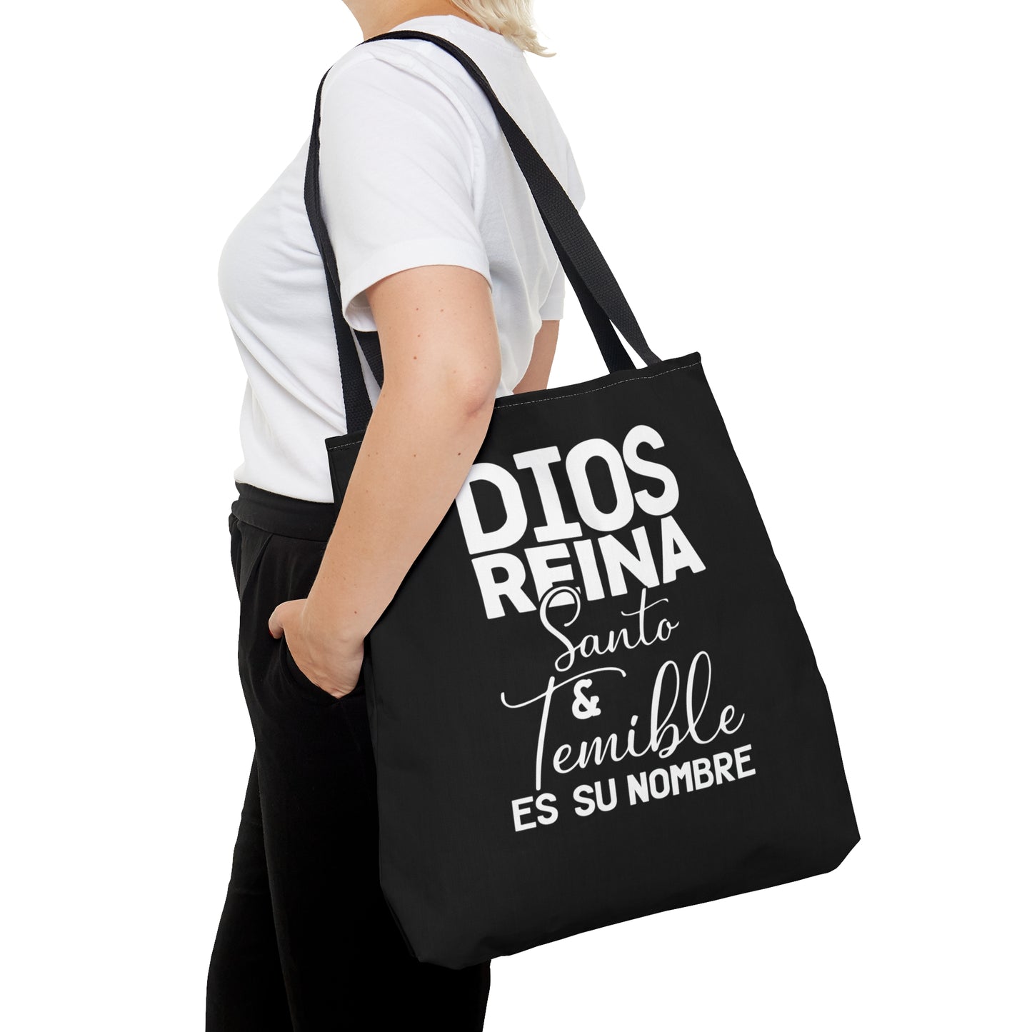 DIOS REINA SANTO ET TEMIBLE ES SU NOMBRE Christian SPANISH Tote Bag Printify