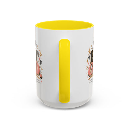 Accent Coffee Mug - “IYKYK But God” Inspirational Christian Coffee Mug (11/15oz)