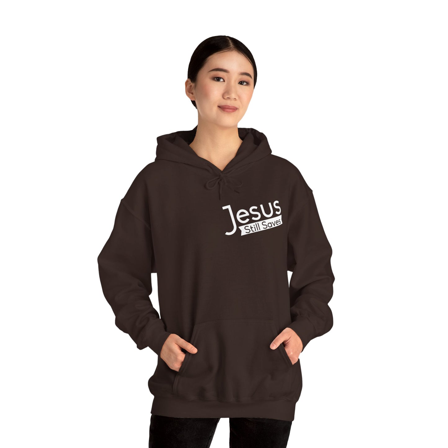 Jesus Still Saves Unisex Christian Hooded Pullover Sweatshirt