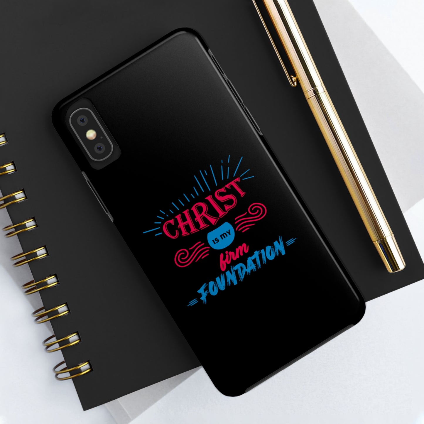 Christ Is My Firm Foundation Tough Phone Cases, Case-Mate