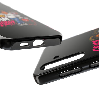 Tough Phone Case — "Grace Be Blocking Spam Energy" Black Protective Phone Cover