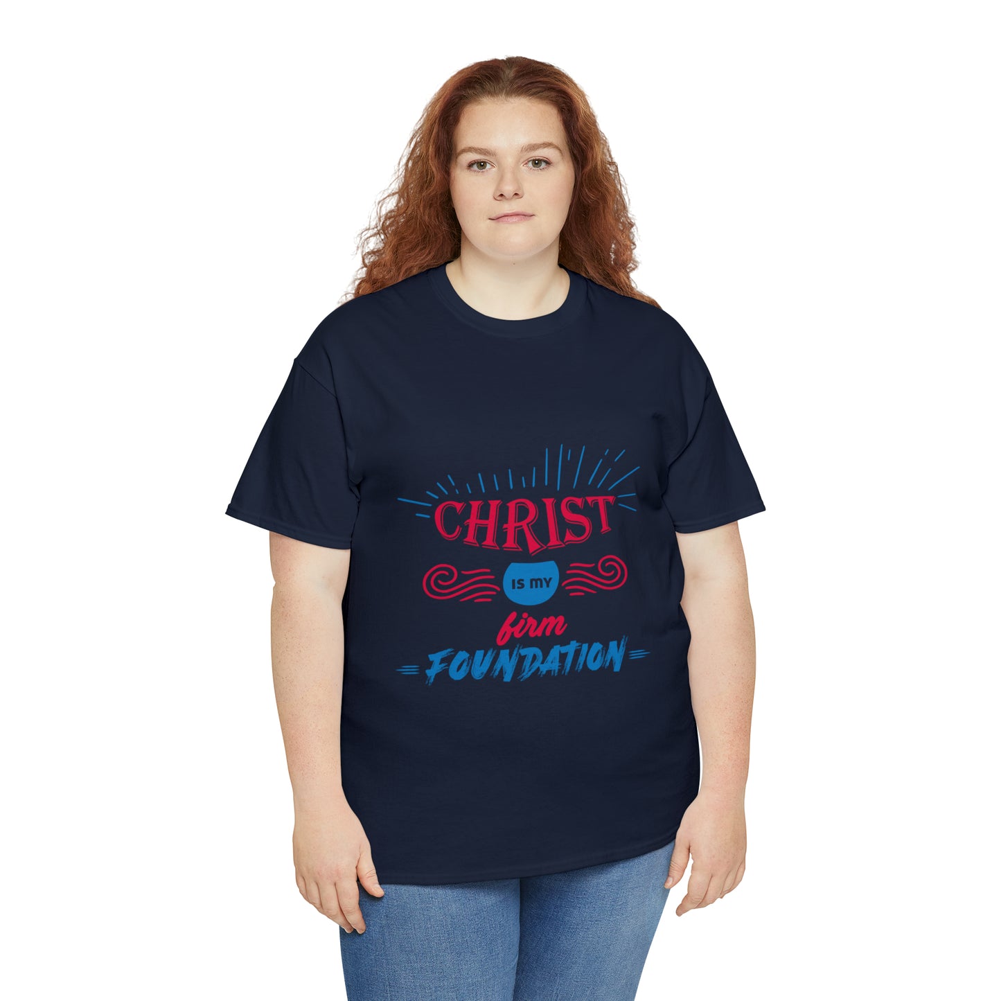 Christ Is My Firm Foundation Unisex Heavy Cotton Tee