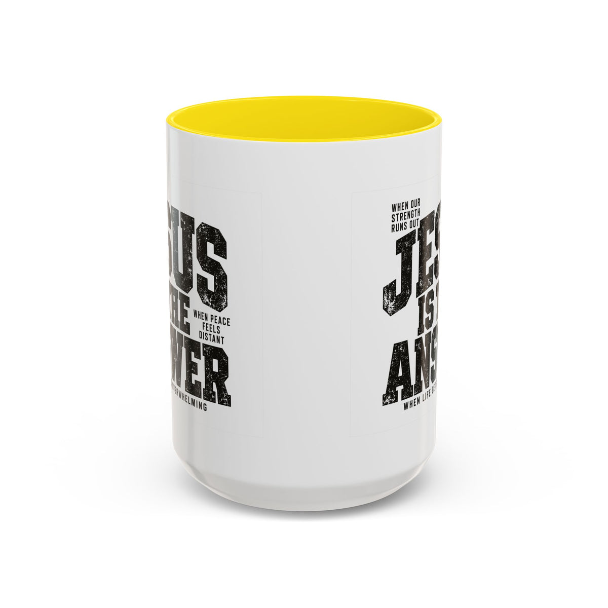 Jesus Is the Answer Christian Coffee Mug | Matthew 11:28