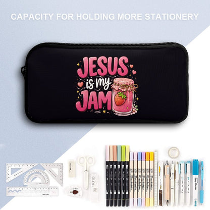 Jesus Is My Jam Christian 3 PCS Bag Set (Backpack, Lunch Bag and Pencil Case) - ClaimedbyGodDesigns