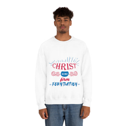 Christ Is My Firm Foundation Unisex Heavy Blend™ Crewneck Sweatshirt