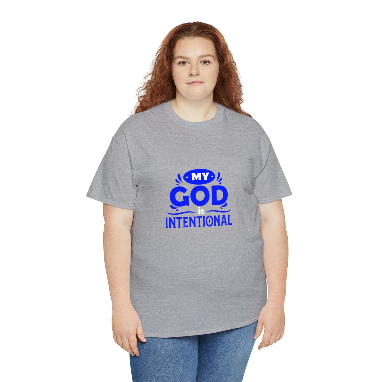 My God Is Intentional Unisex Heavy Cotton Tee