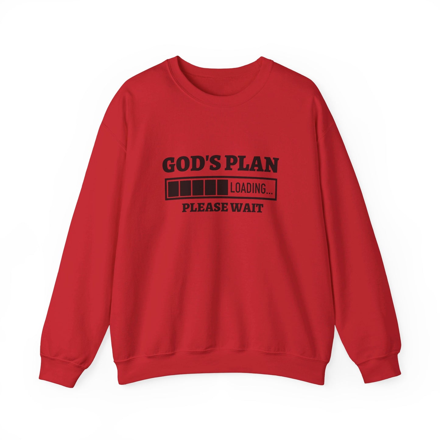 God's Plan Loading Unisex Heavy Blend™ Crewneck Christian Sweatshirt