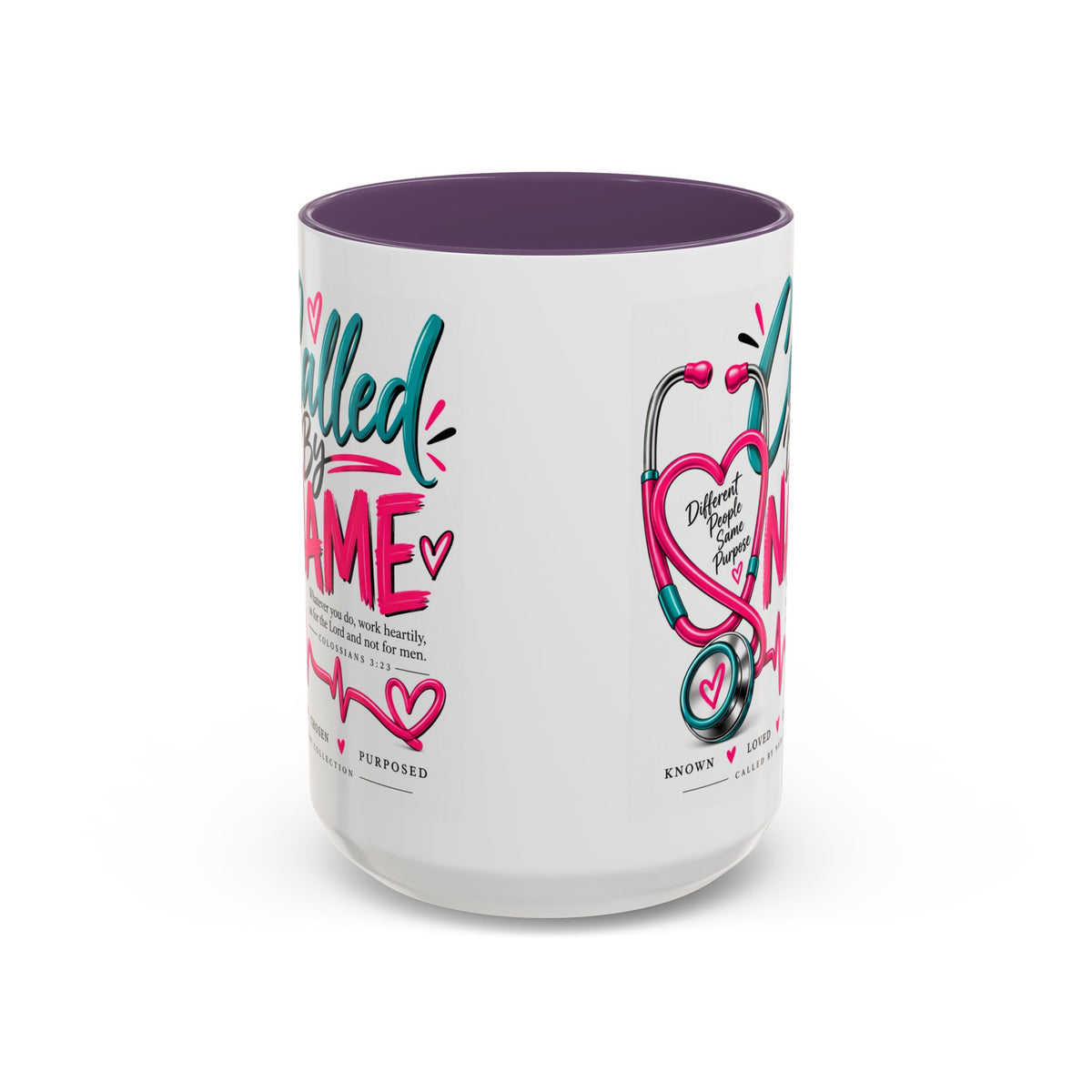 Called By Name Coffee Mug — Inspirational Nurse Stethoscope Design (11/15oz)