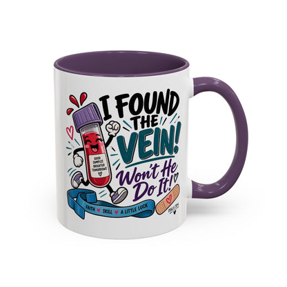 I Found the Vein! Phlebotomy Coffee Mug – Funny Nurse / Phlebotomist Gift (11/15oz)