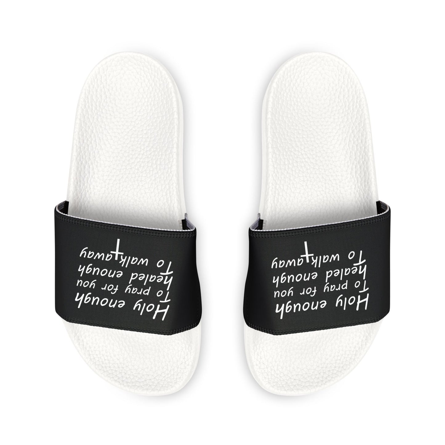 Inspirational Women's Sandals - Quote Slide-On Footwear for Comfort & Style