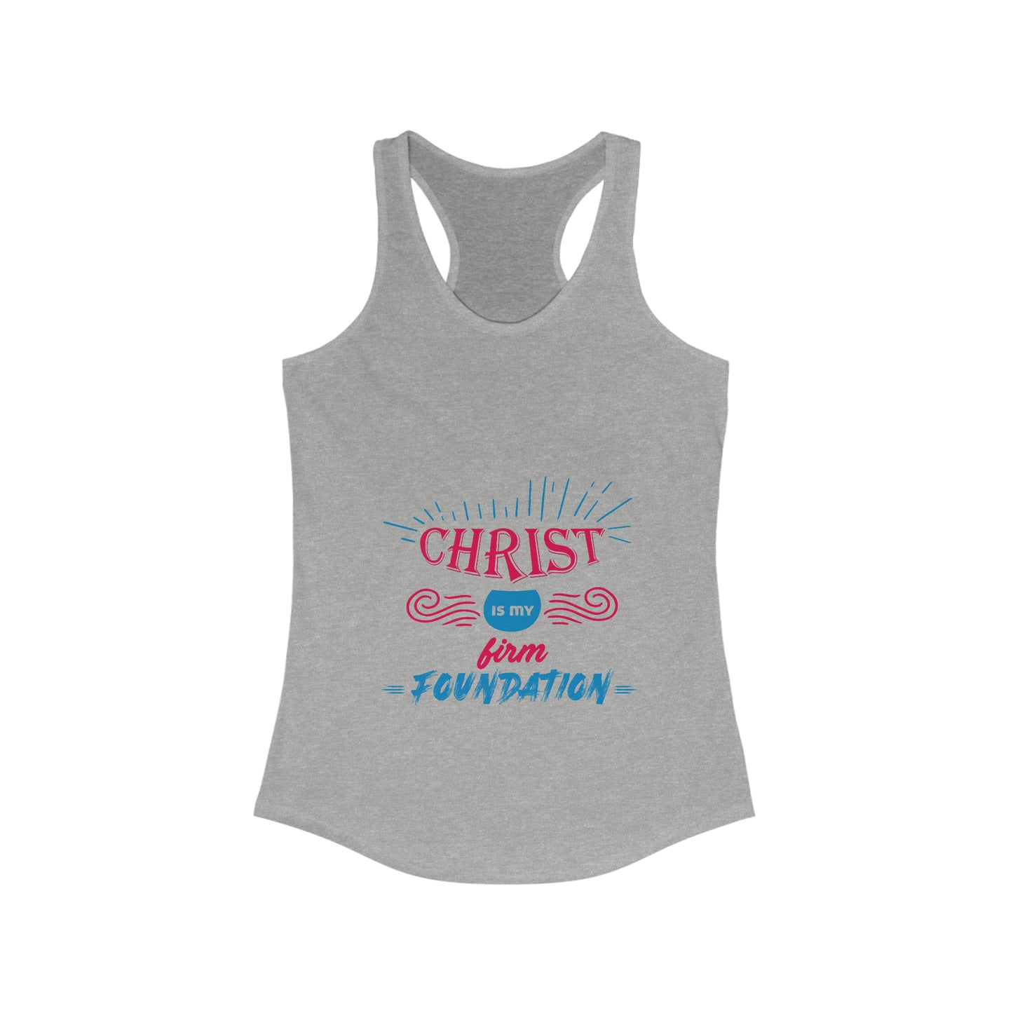 Christ Is My Firm Foundation Slim Fit Tank-top