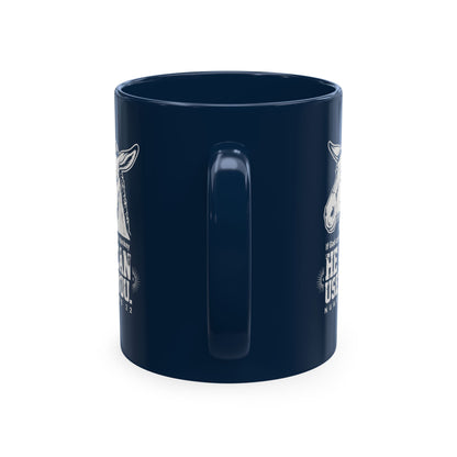 Donkey Wisdom Christian Multicolor Ceramic Mug — "If God Can Use A Donkey, He Can Use You" Faith & Farmhouse Coffee Cup