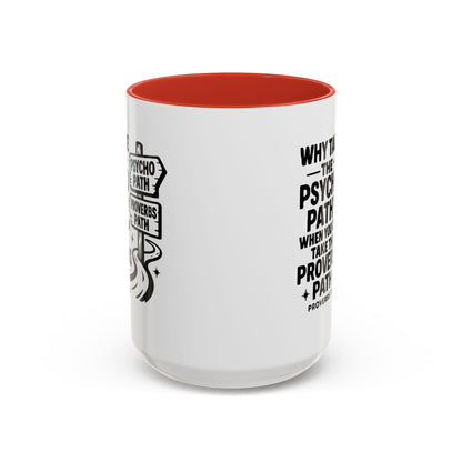 Inspirational Quote Accent Coffee Mug - Perfect Gift for Motivational Moments, Office Desk Essentials, Christian Gifts, Proverbs 3:5-6