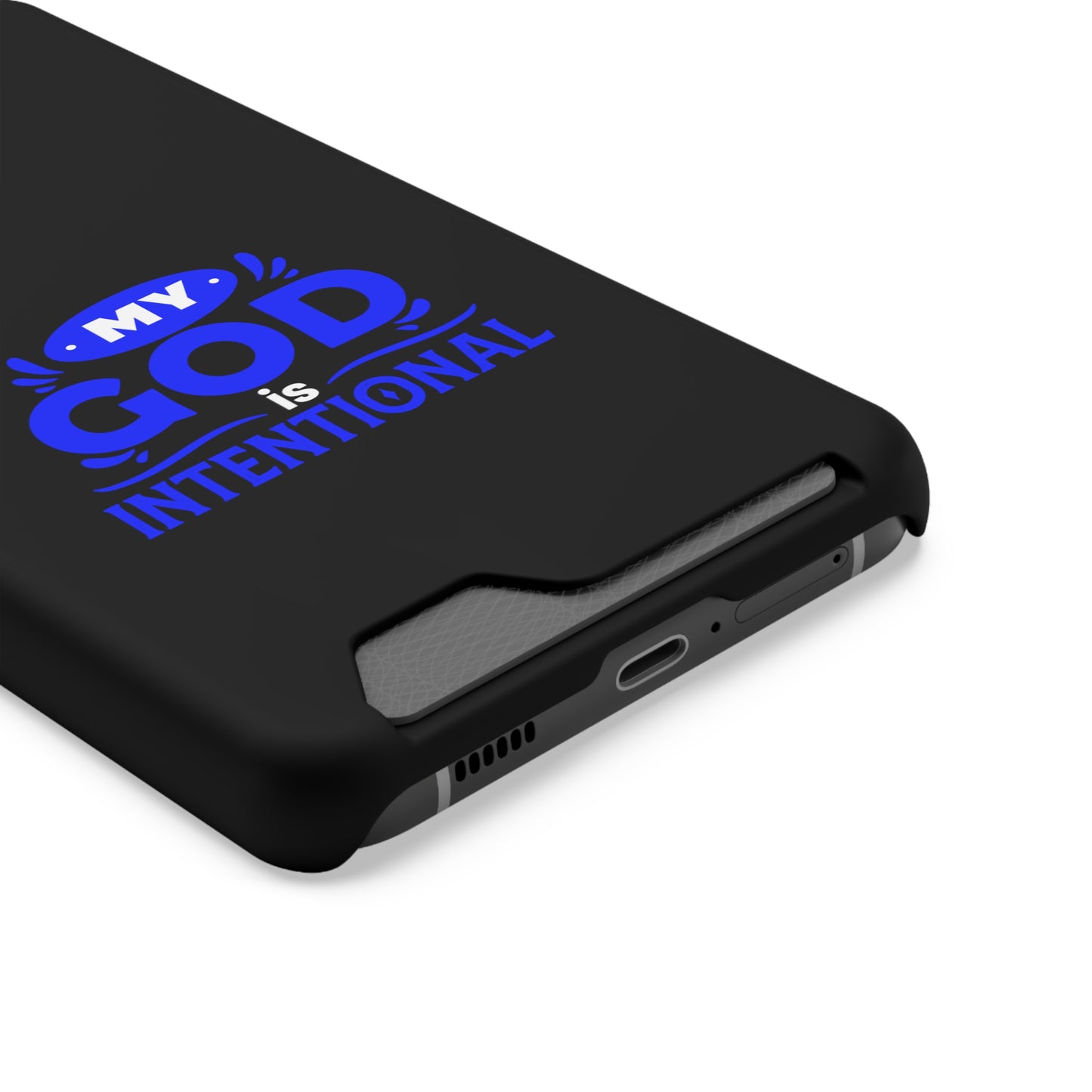 My God Is Intentional  Phone Case With Card Holder