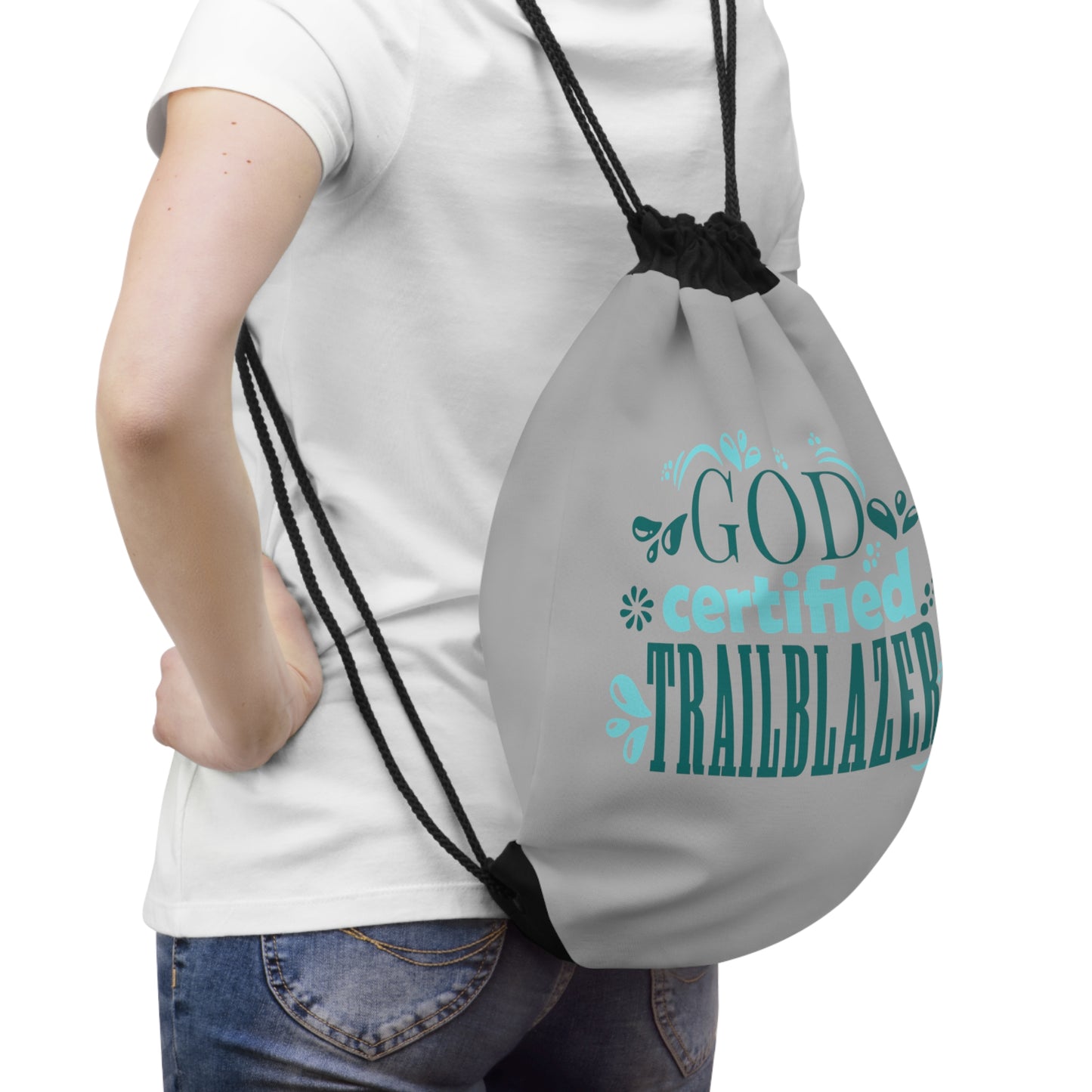 God Certified Trailblazer Drawstring Bag