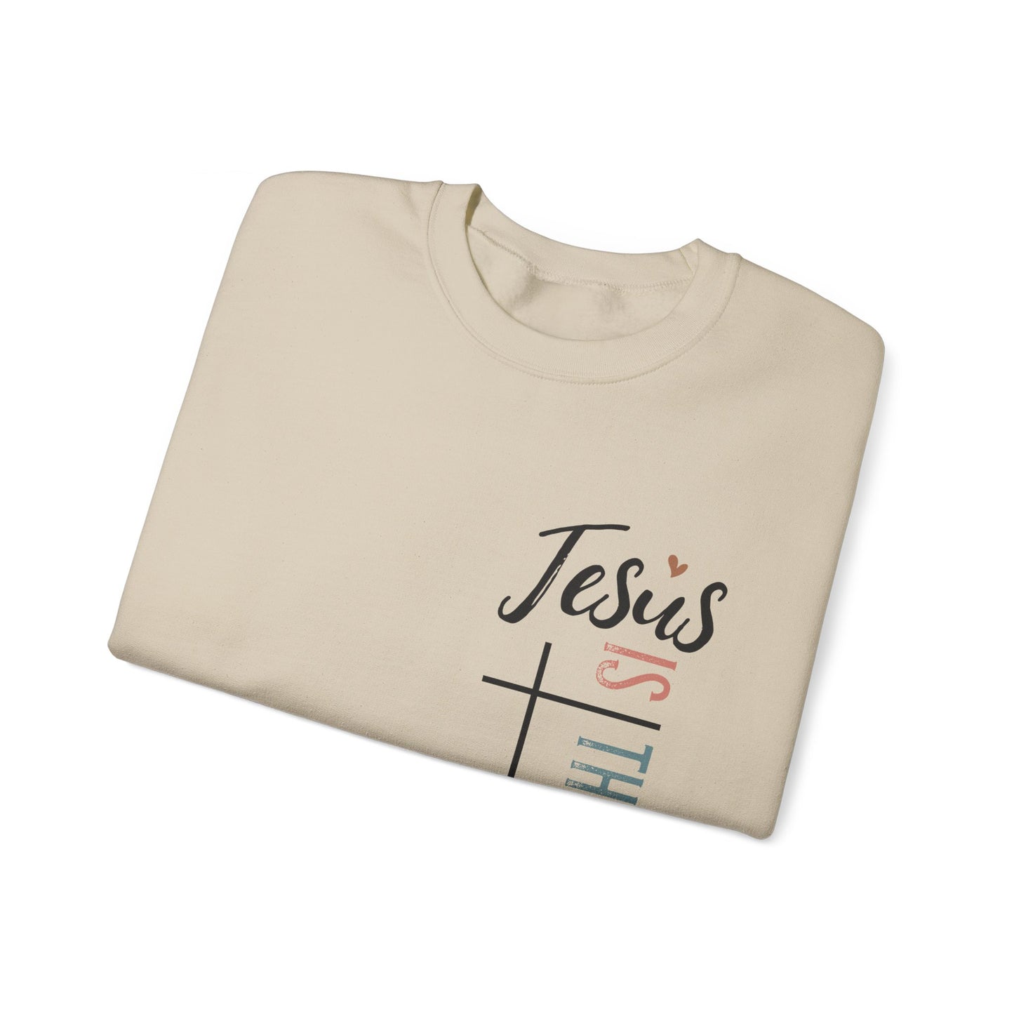 Jesus Is The Light Women's Heavy Blend™ Crewneck Christian Sweatshirt