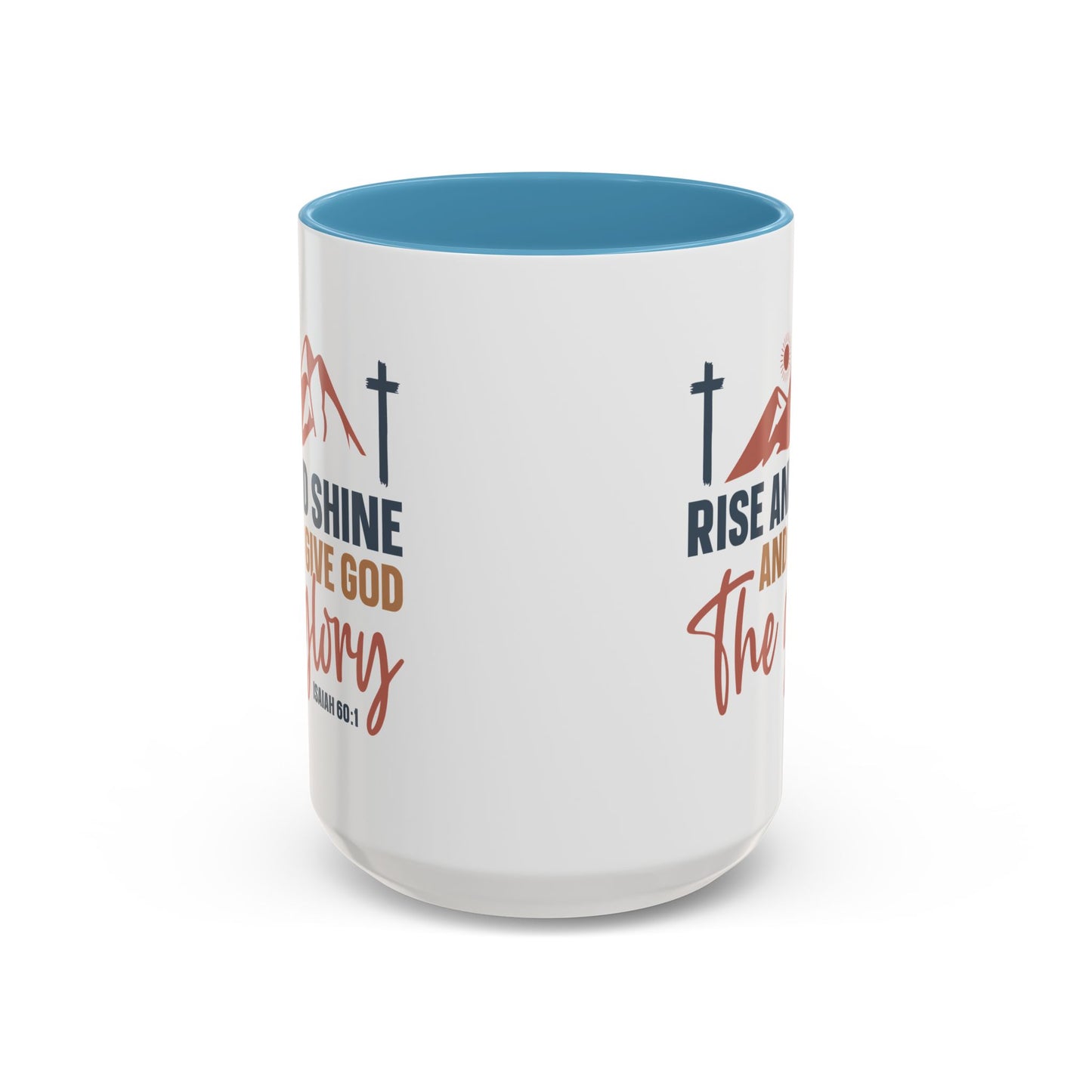 Christian Ceramic Mug - Give Him The Glory Accent Coffee Mug (11, 15oz)