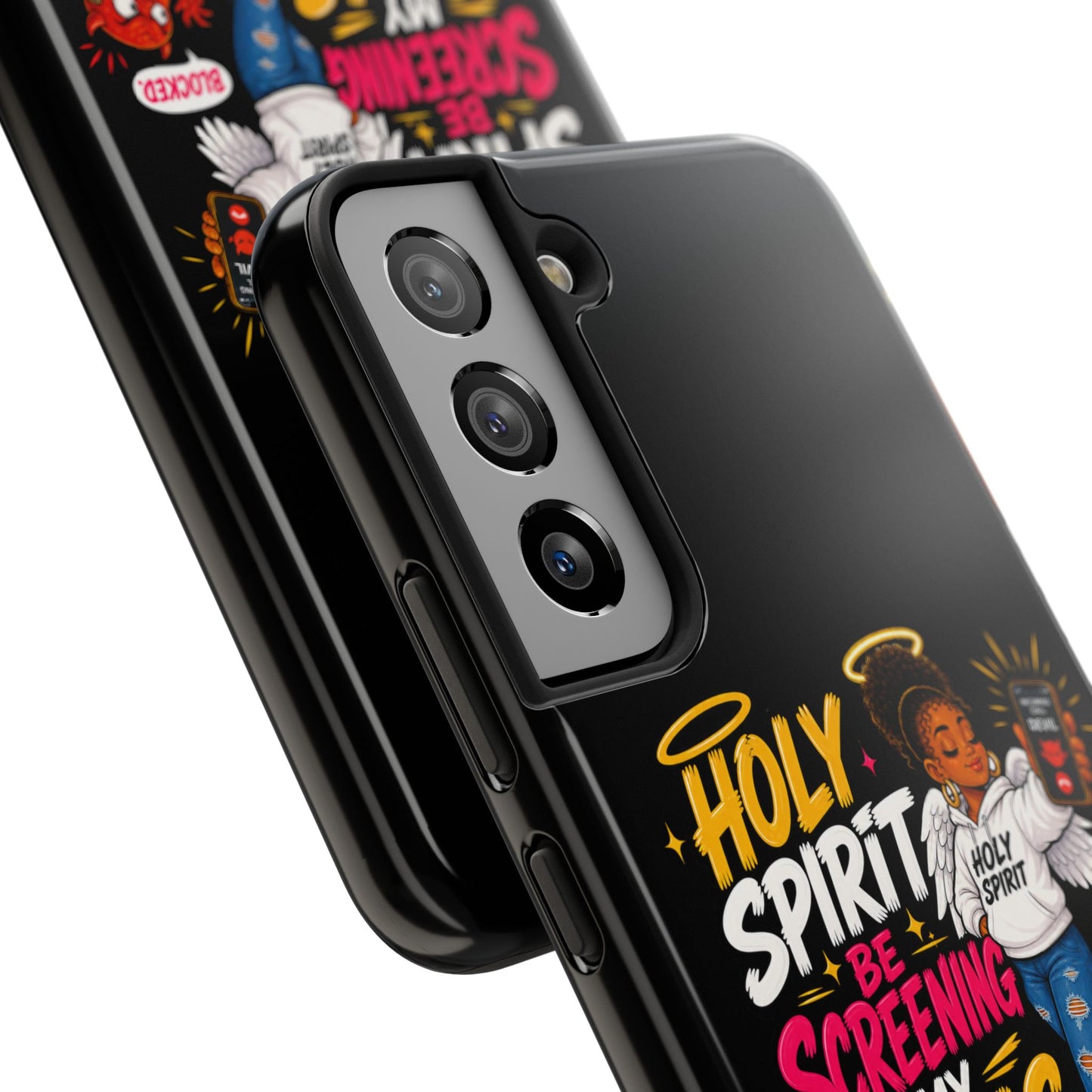 Phone Case — "Holy Spirit Be Screening My Calls" Christian Protective Tough Case - ClaimedbyGodDesigns