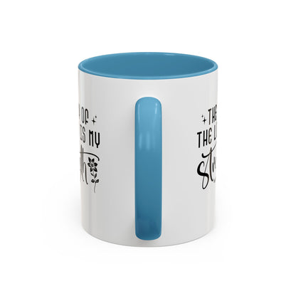 Inspirational Accent Coffee Mug - The Joy of the Lord is My Strength - Perfect for Faith Lovers