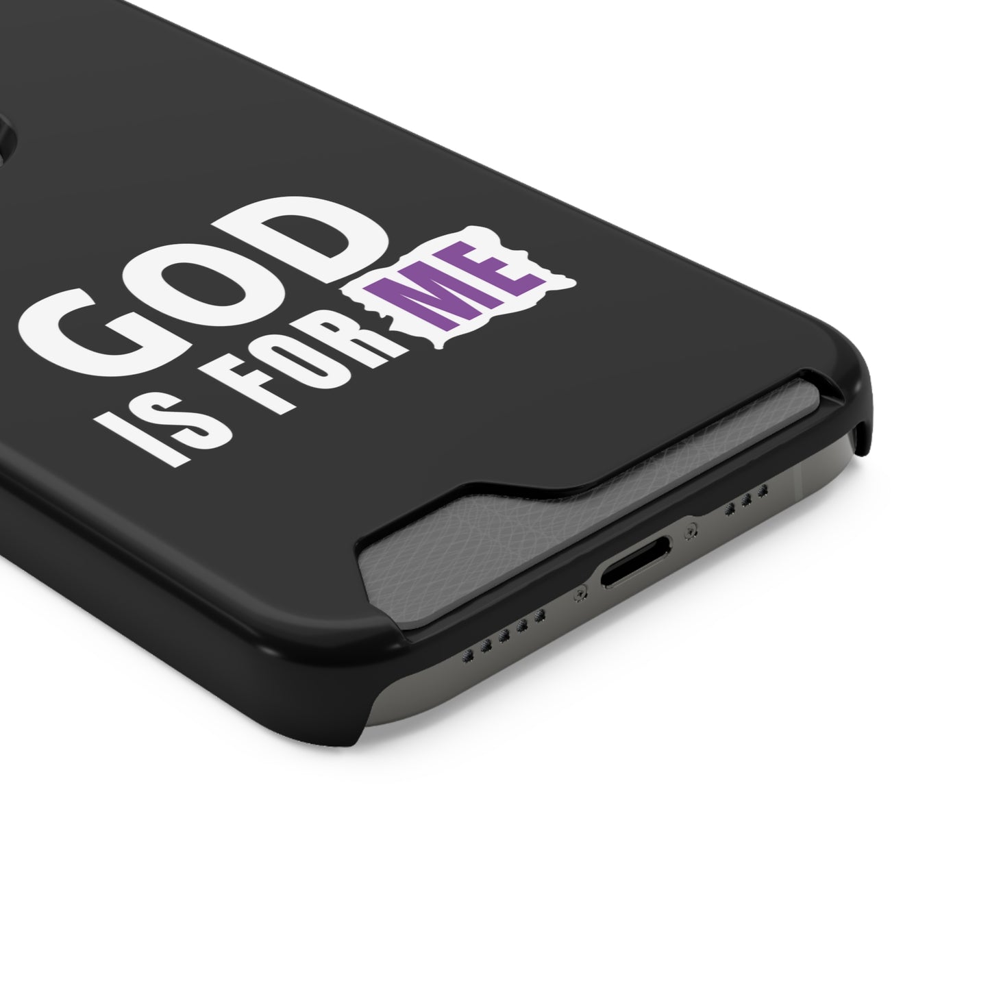 God Is For Me Christian Phone Case With Card Holder Printify