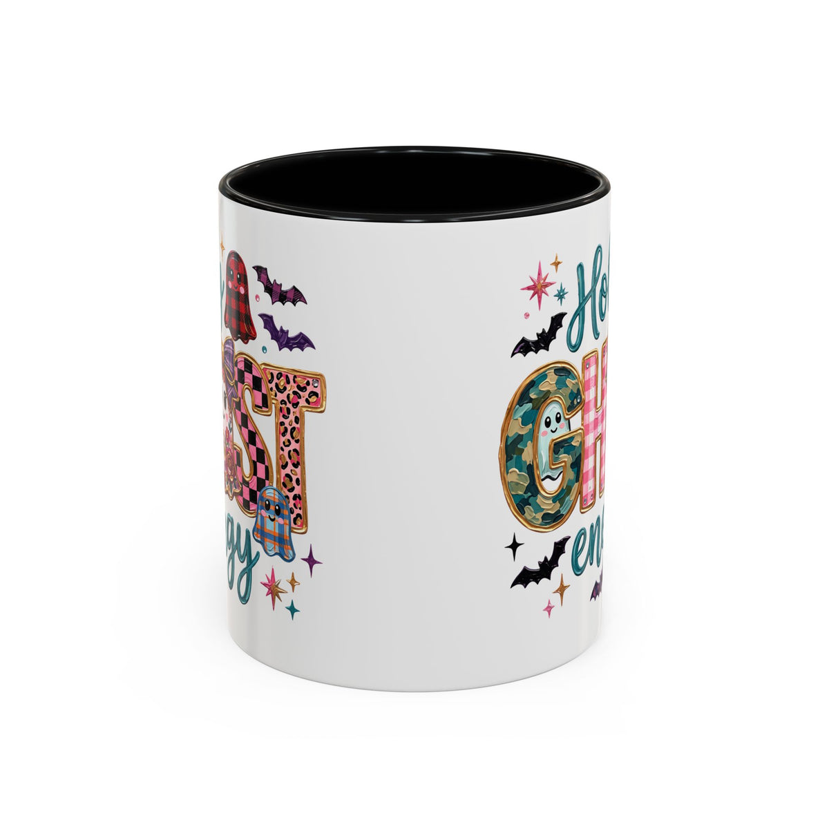 Accent Christian Coffee Mug — "Holy Ghost Energy" Halloween Cute Spooky Ceramic Mug (11/15oz)