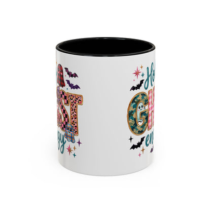 Accent Christian Coffee Mug — "Holy Ghost Energy" Halloween Cute Spooky Ceramic Mug (11/15oz)