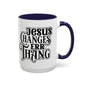 Inspirational Coffee Accent Mug - "He Changes Err Thang" - Perfect for Devotion and Gifts