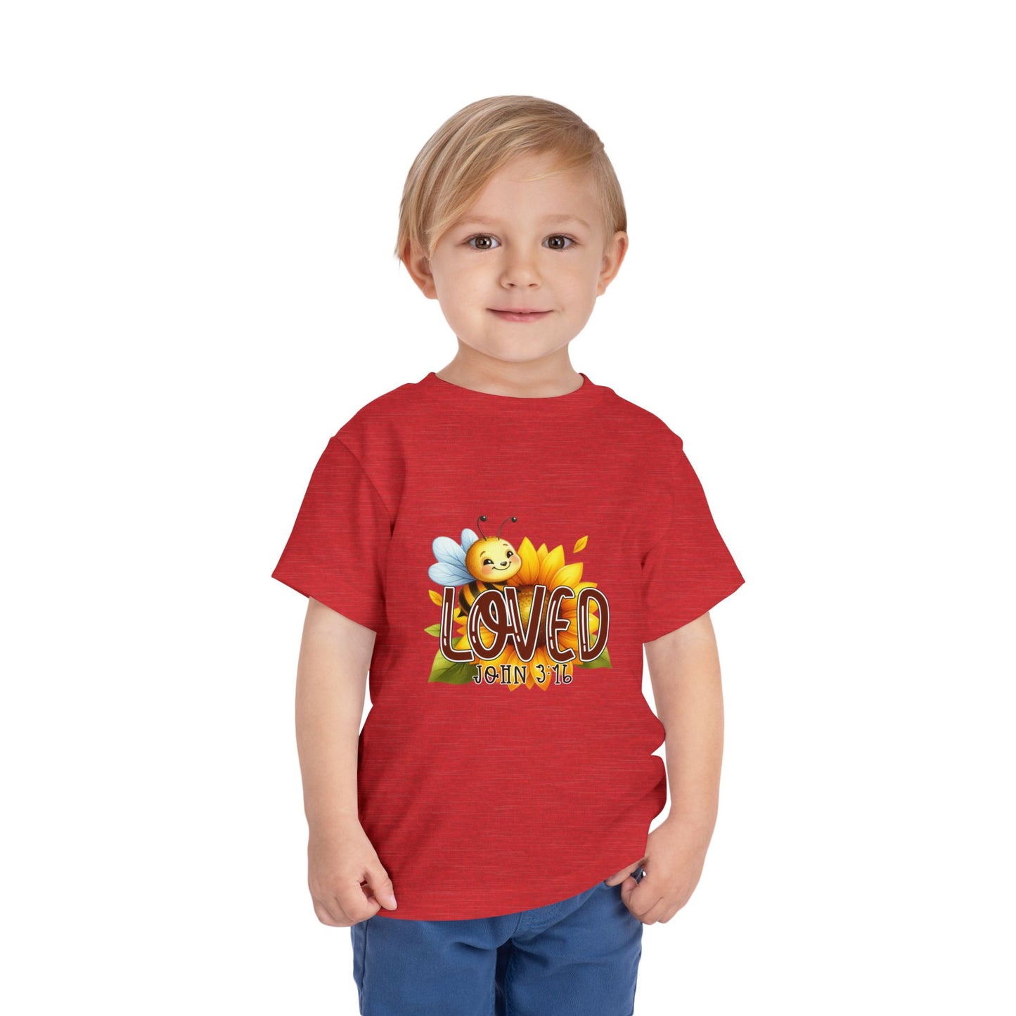 John 3:16 Loved Christian Toddler T-Shirt