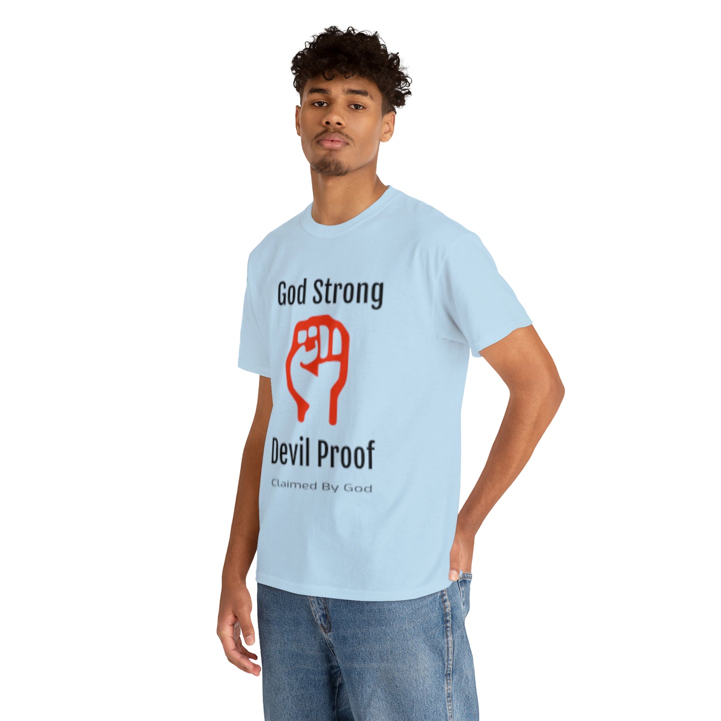 God Strong Devil Proof Unisex Heavy Cotton Tee