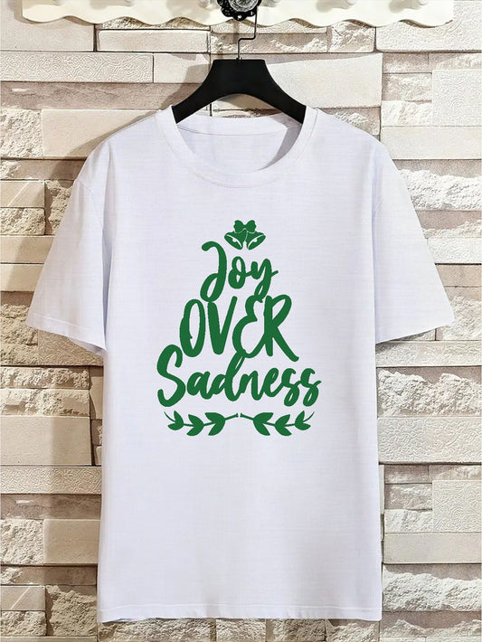 JOY OVER SADNESS Plus Size Men's Christian T-shirt claimedbygoddesigns