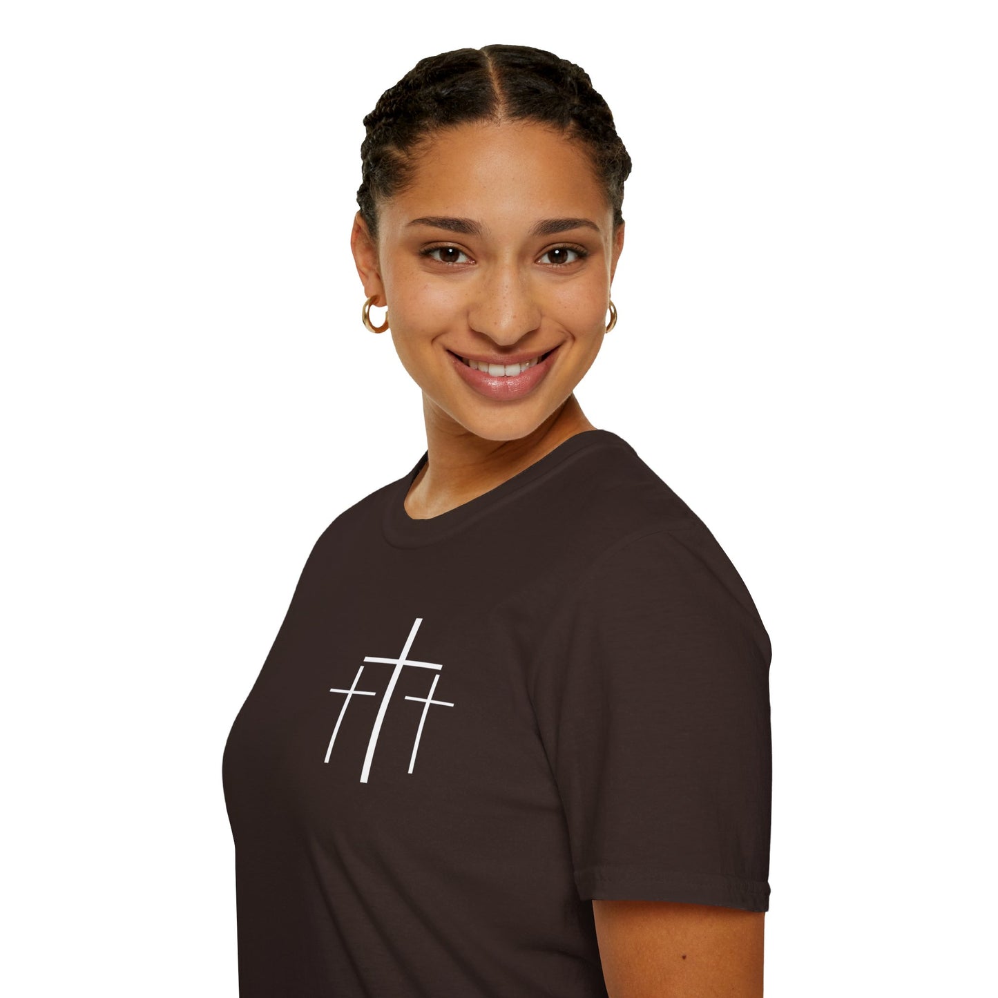 Faith Over Fear 3 Crosses   Christian Unisex T-shirt