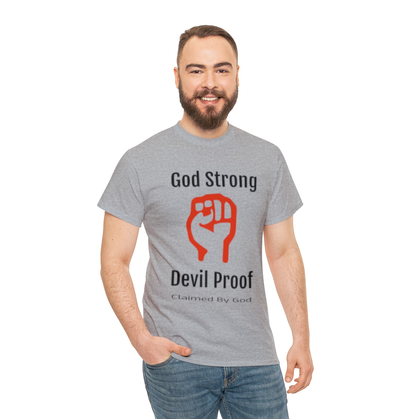 God Strong Devil Proof Unisex Heavy Cotton Tee