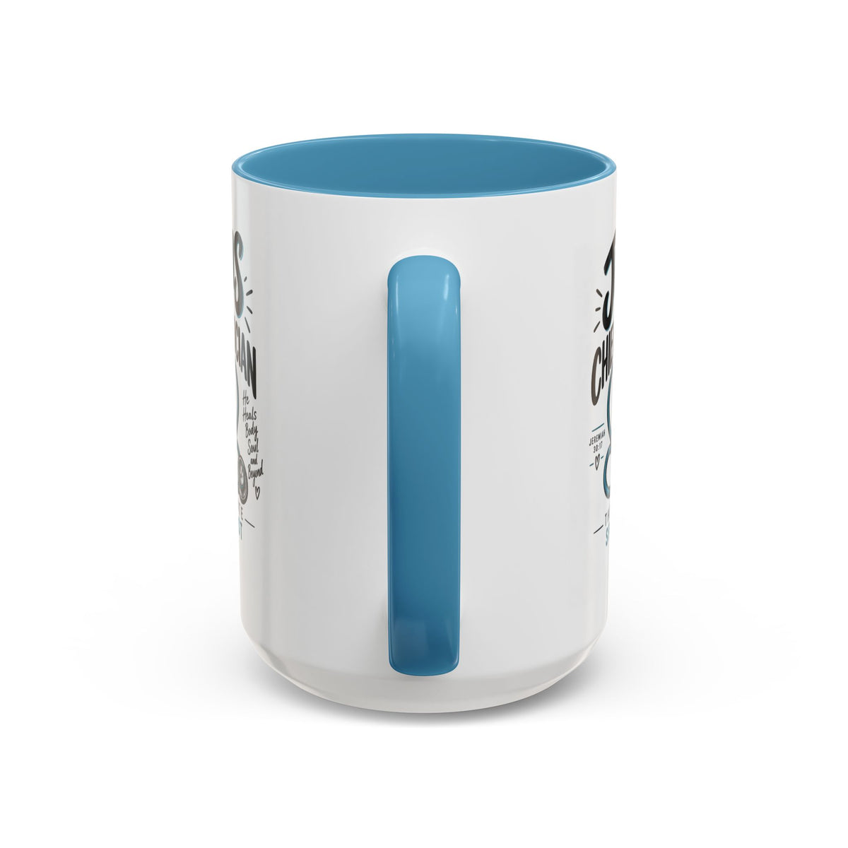 Jesus Is My Chief Physician Accent Coffee Mug – Christian Faith Medical Gift