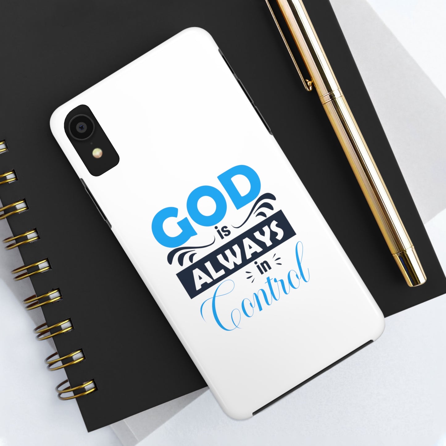 God Is Always In Control Tough Phone Cases, Case-Mate