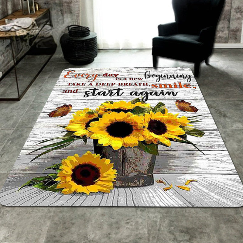 Every Day Start Again Soft Thickened Christian Area Rug claimedbygoddesigns