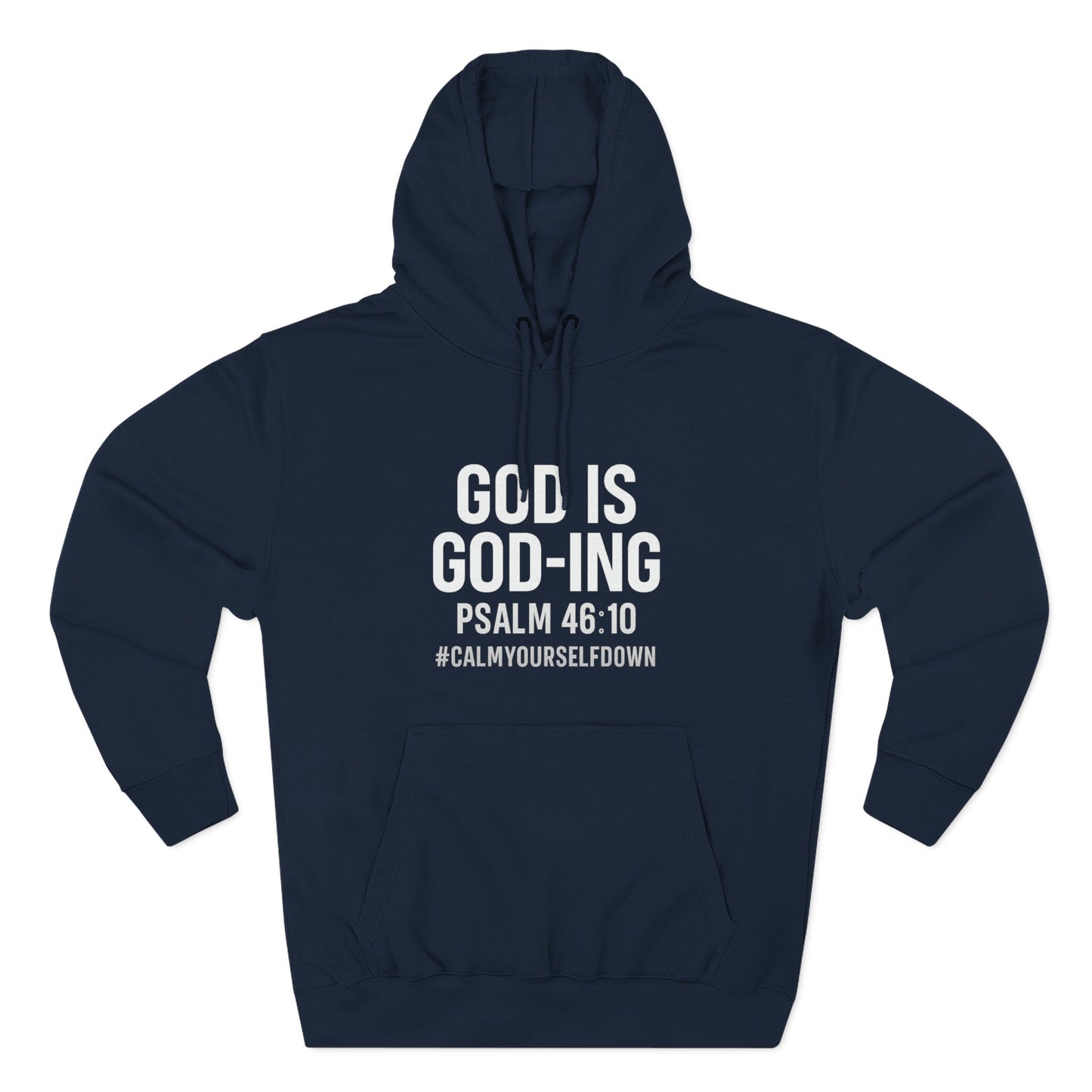 Faith - Inspired Fleece Hoodie | God is Good, Psalm 46:10, Cozy Gift, Spiritual Apparel, Inspirational Hoodie, Everyday Wear - ClaimedbyGodDesigns