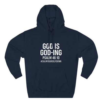 Faith - Inspired Fleece Hoodie | God is Good, Psalm 46:10, Cozy Gift, Spiritual Apparel, Inspirational Hoodie, Everyday Wear - ClaimedbyGodDesigns