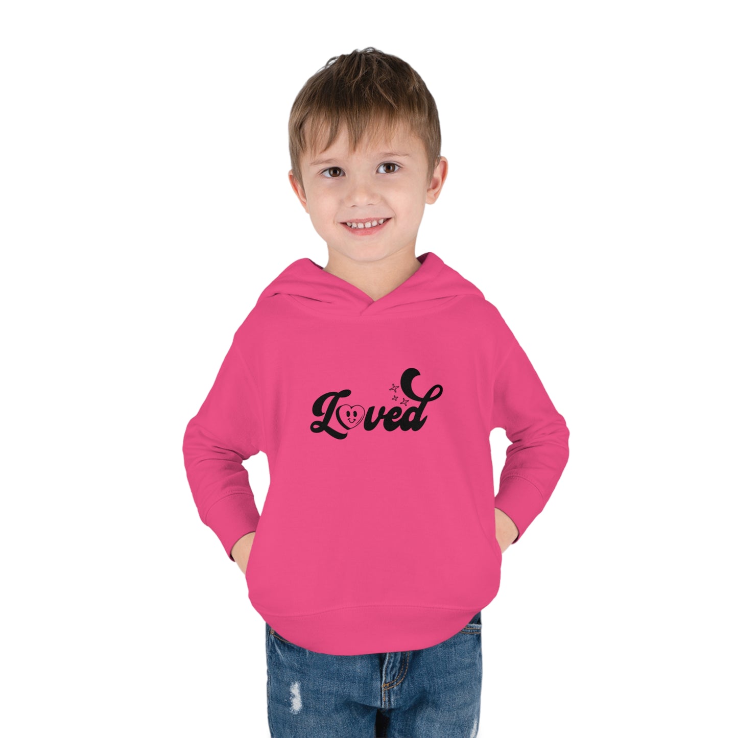 Romans 5:8 You Are Loved More Than You Will Ever Know Christian Toddler Pullover Fleece Hooded Sweatshirt