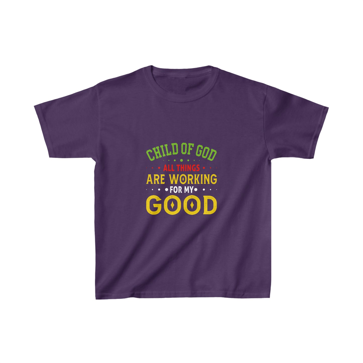 Child Of God All Things Are Working For My Good Youth Christian T-Shirt Printify