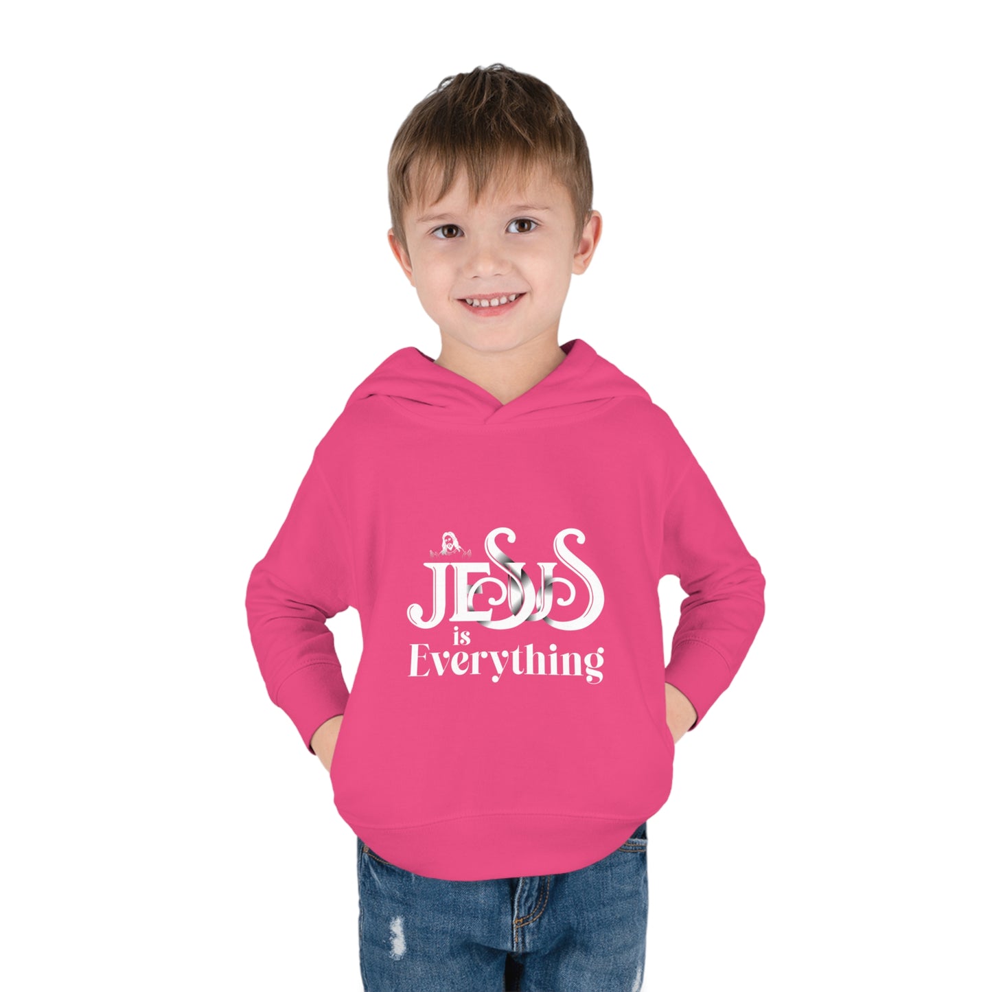 Jesus Is Everything Christian Toddler Pullover Fleece Hooded Sweatshirt