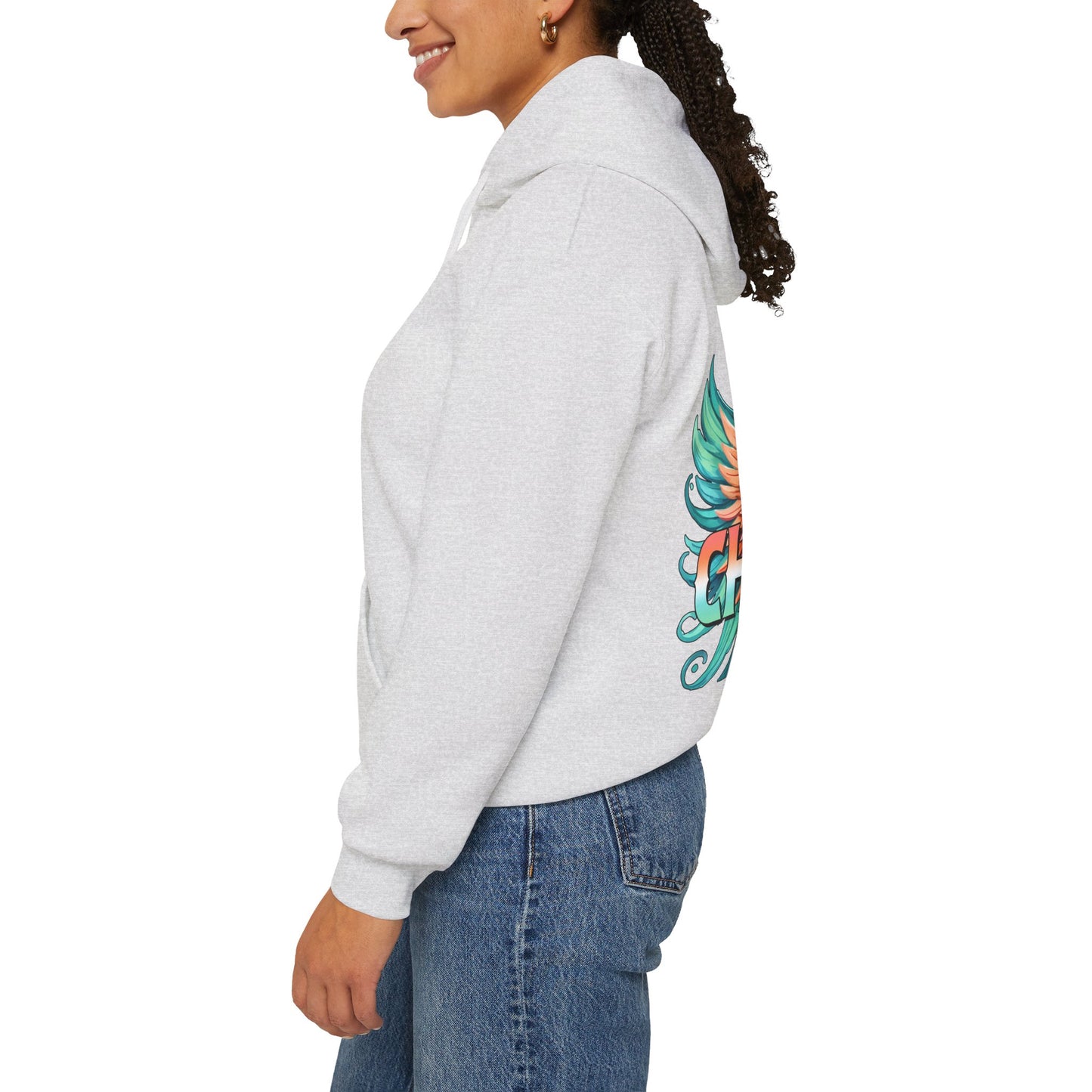 Chosen (angel wings) Women's Christian Hooded Pullover Sweatshirt