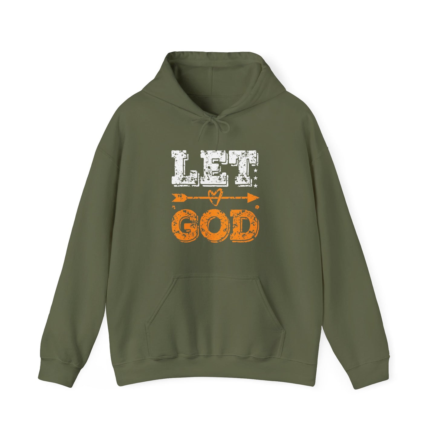 Let God Just Give It To God Unisex Christian Hooded Pullover Sweatshirt