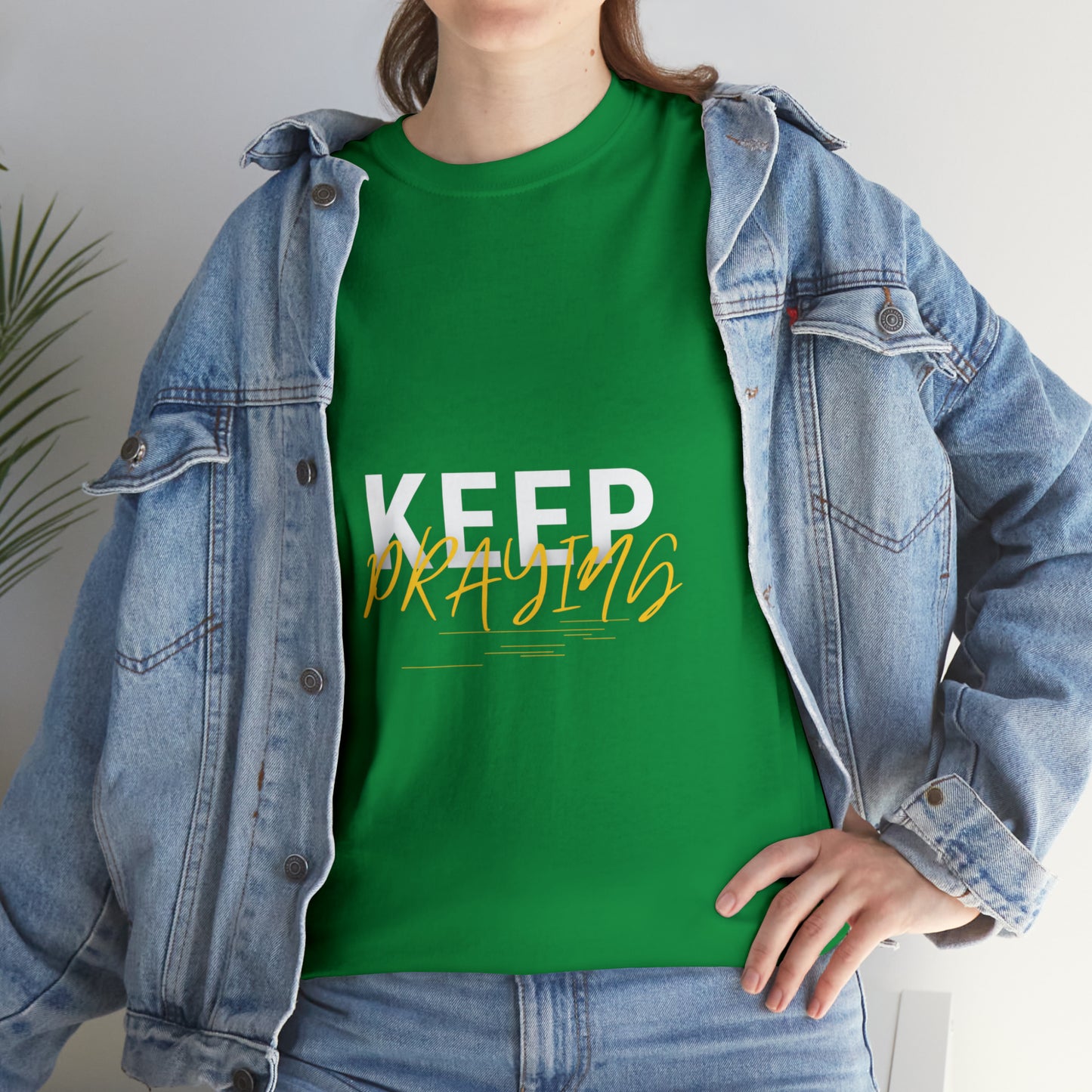 Keep Praying Unisex Heavy Cotton Tee Printify